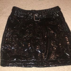 Black Leather Skirt